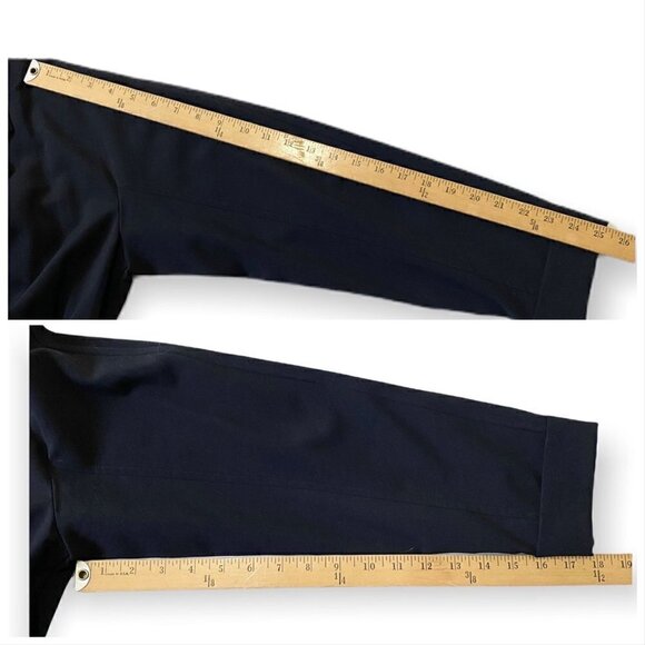 Vintage 90s, Comme des Garçons Tricot Navy Wool Belted Midi Dress, Size Small - Picture 16 of 16